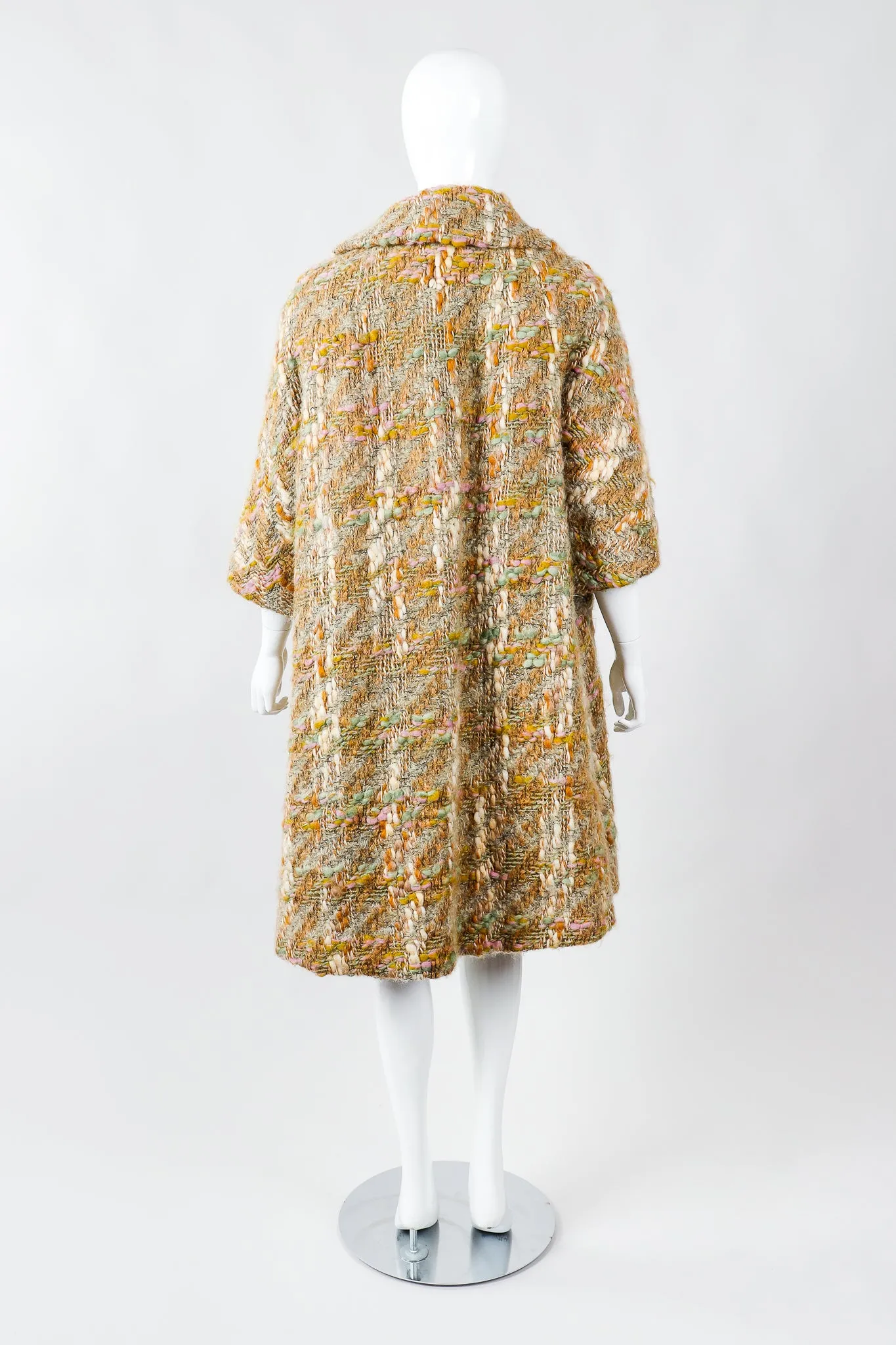 Mohair Bouclé Swing Coat