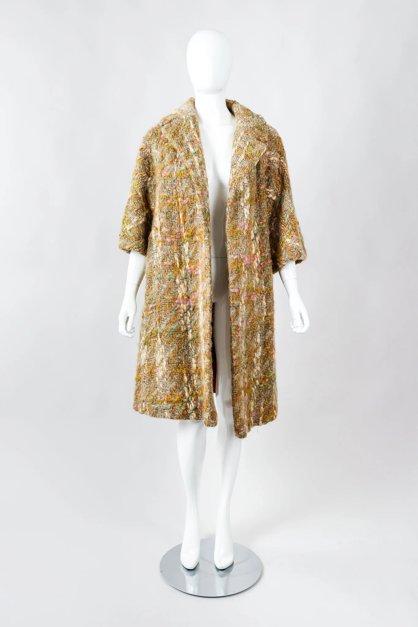 Mohair Bouclé Swing Coat