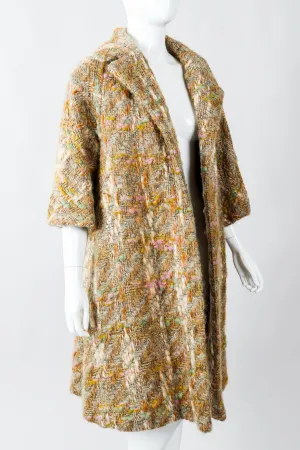 Mohair Bouclé Swing Coat