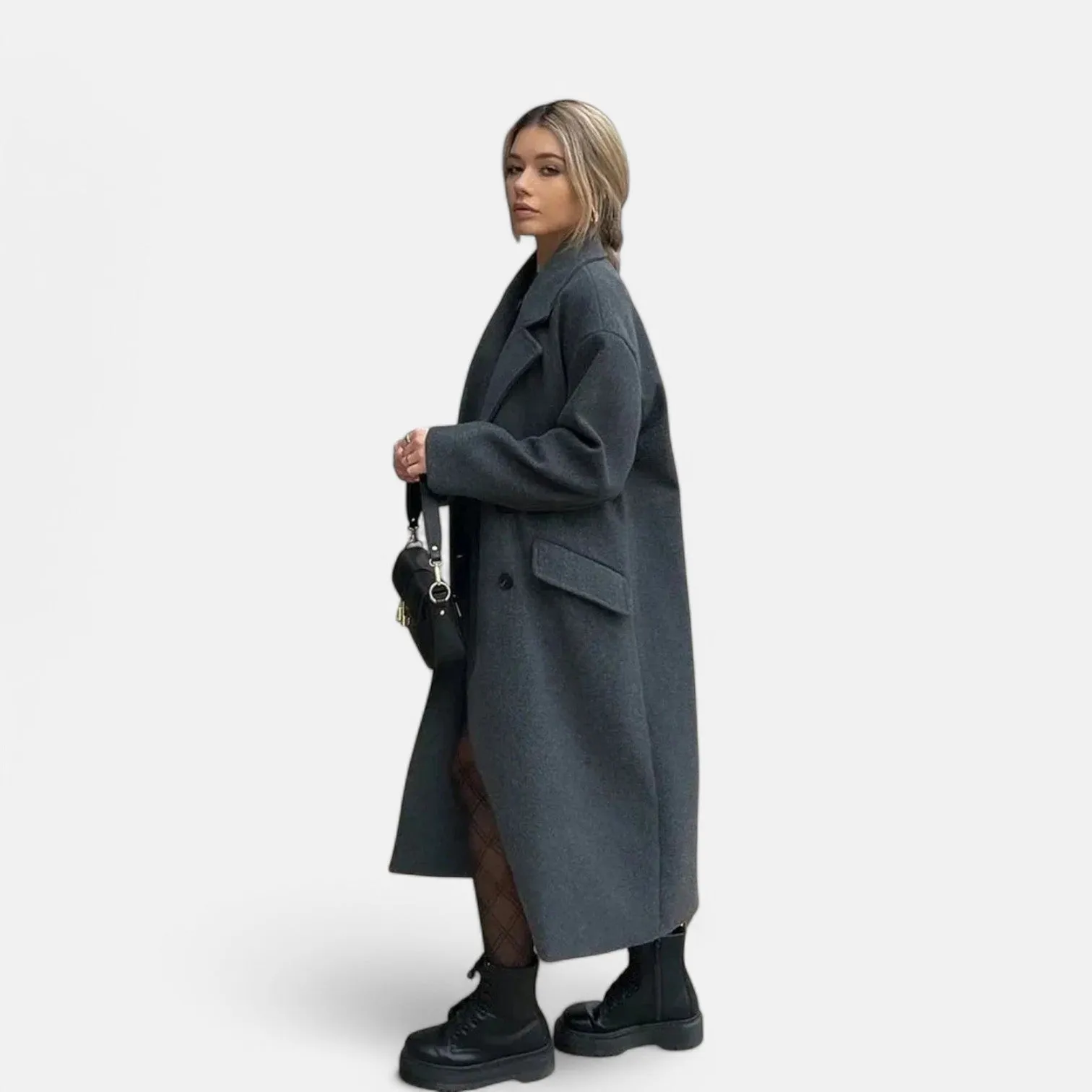 Monacogents | Double-Breasted Tweed Trench Coat