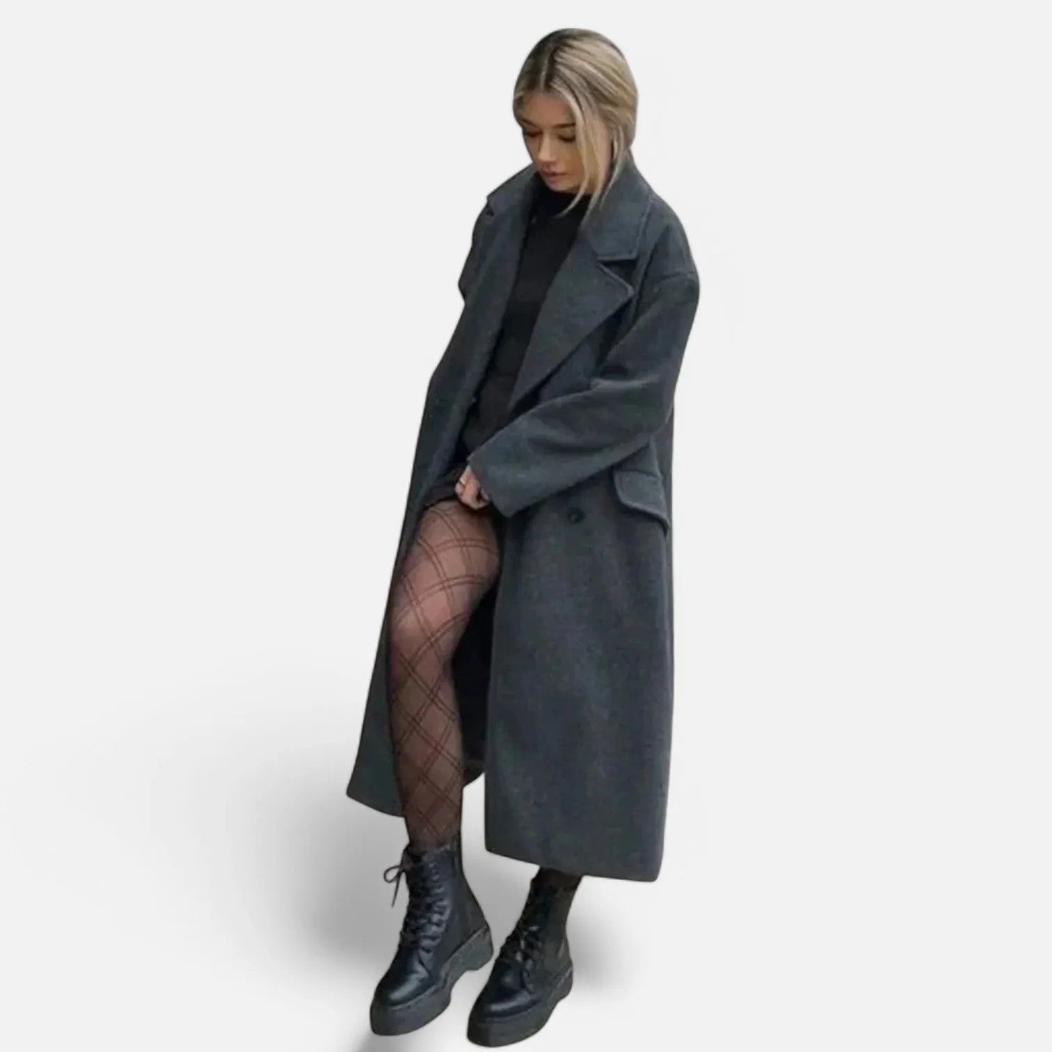Monacogents | Double-Breasted Tweed Trench Coat