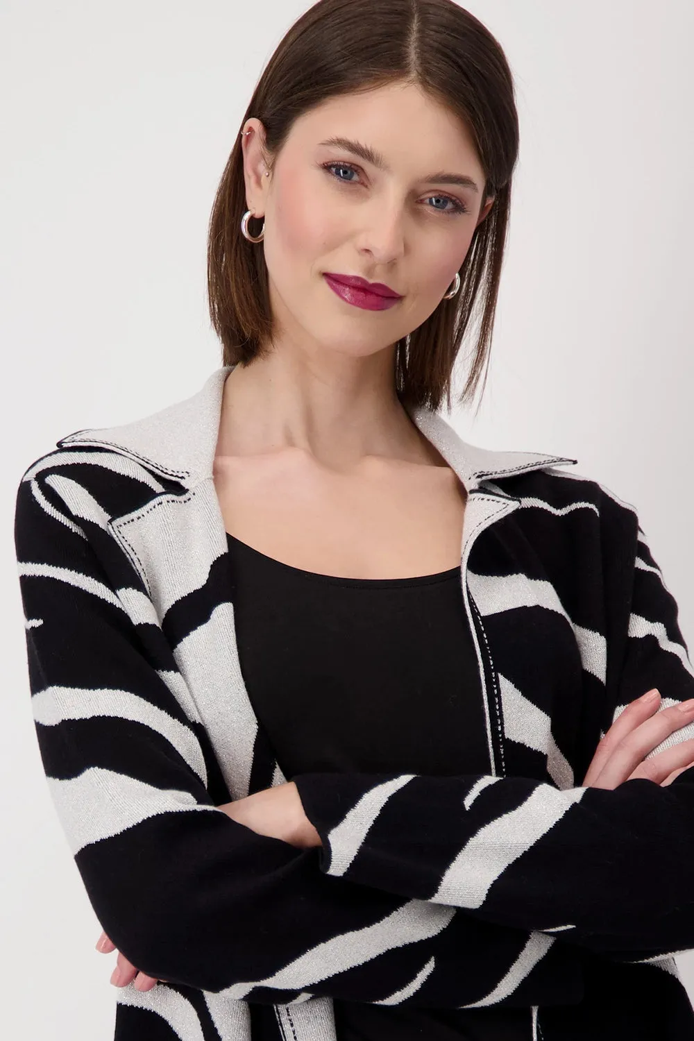 Monari Reversible Animal Print Jacket 807973