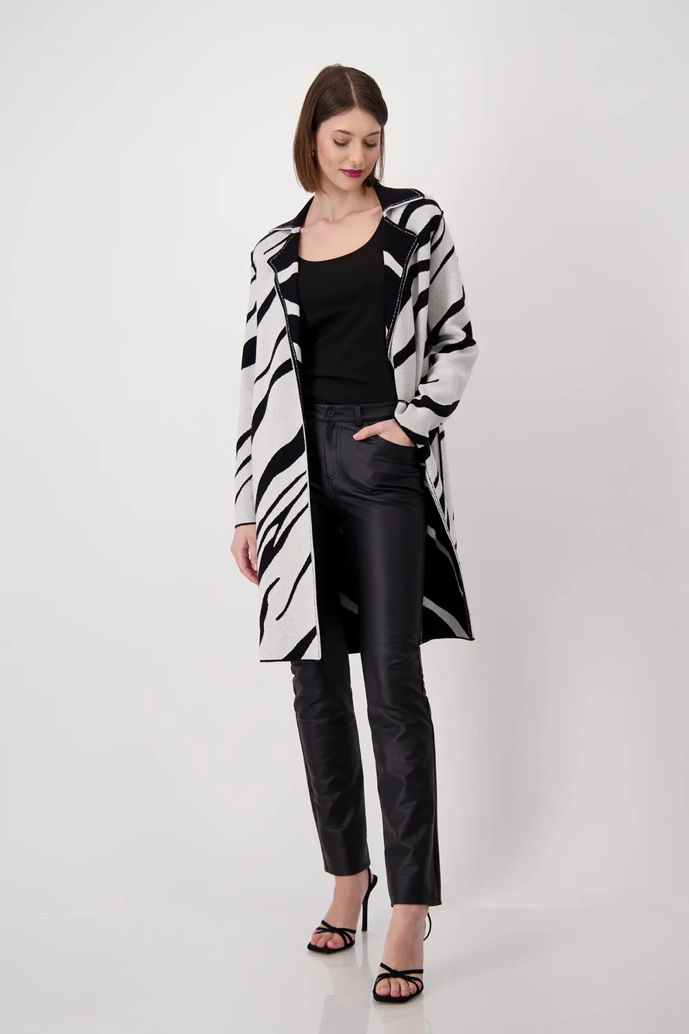 Monari Reversible Animal Print Jacket 807973