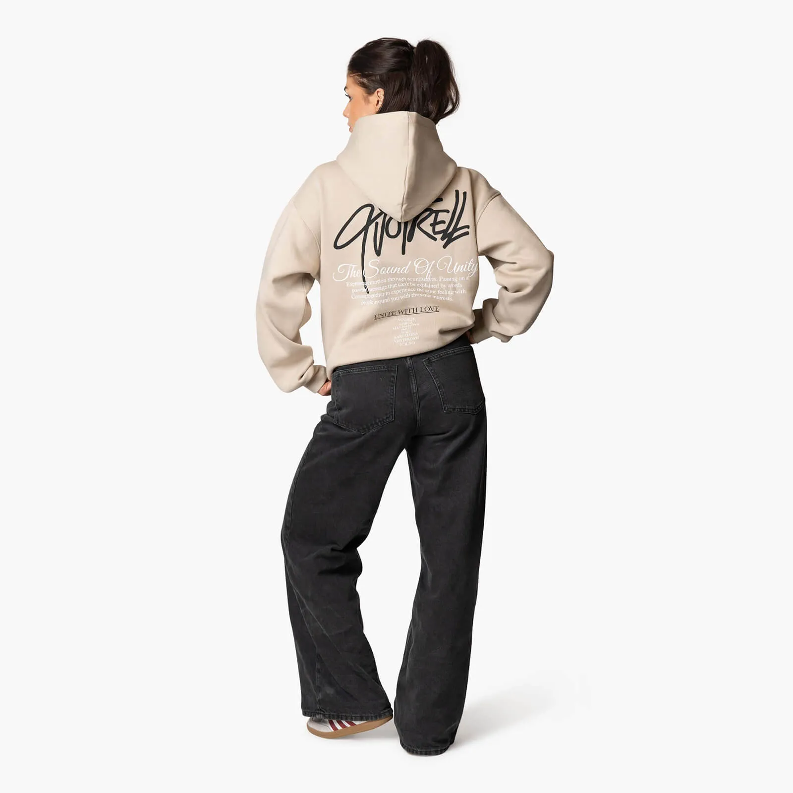 MONTEREY UNITY HOODIE | TAUPE/BLACK