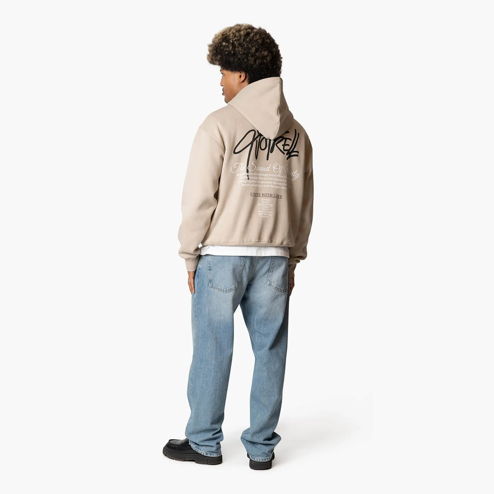 MONTEREY UNITY HOODIE | TAUPE/BLACK