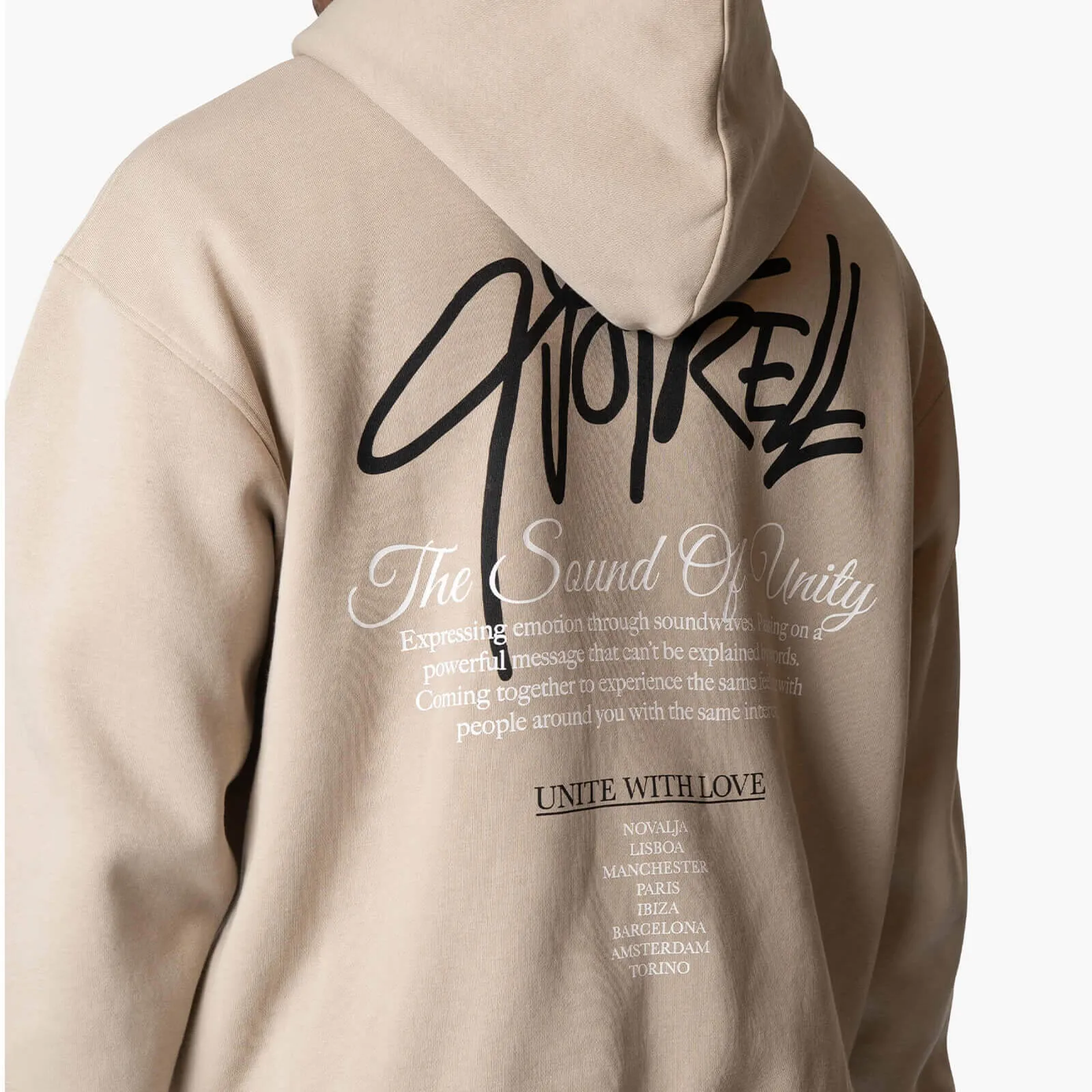 MONTEREY UNITY HOODIE | TAUPE/BLACK
