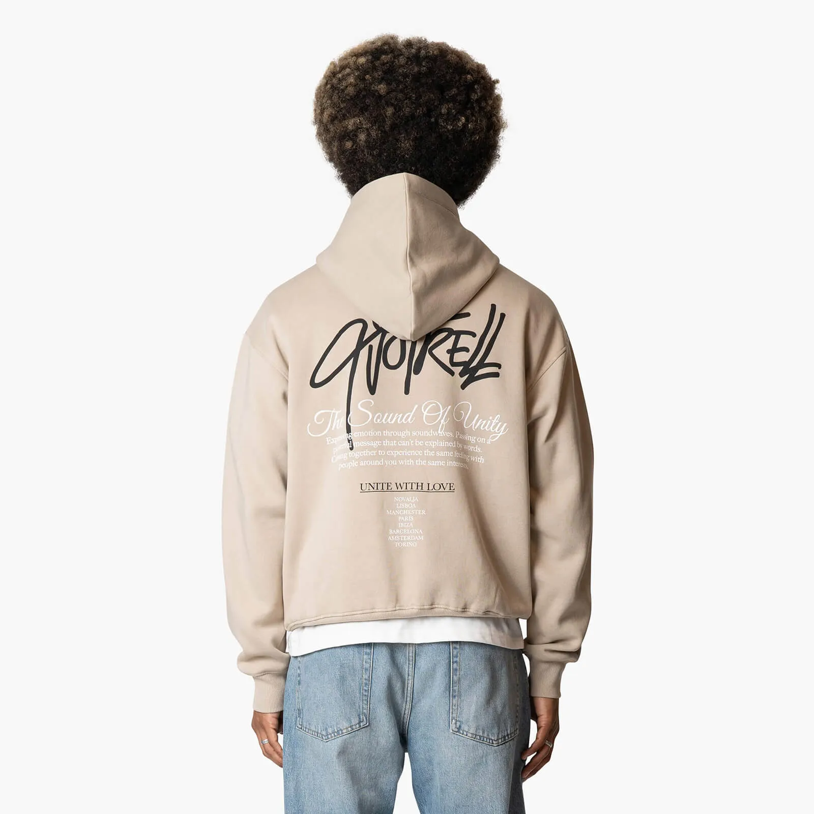 MONTEREY UNITY HOODIE | TAUPE/BLACK