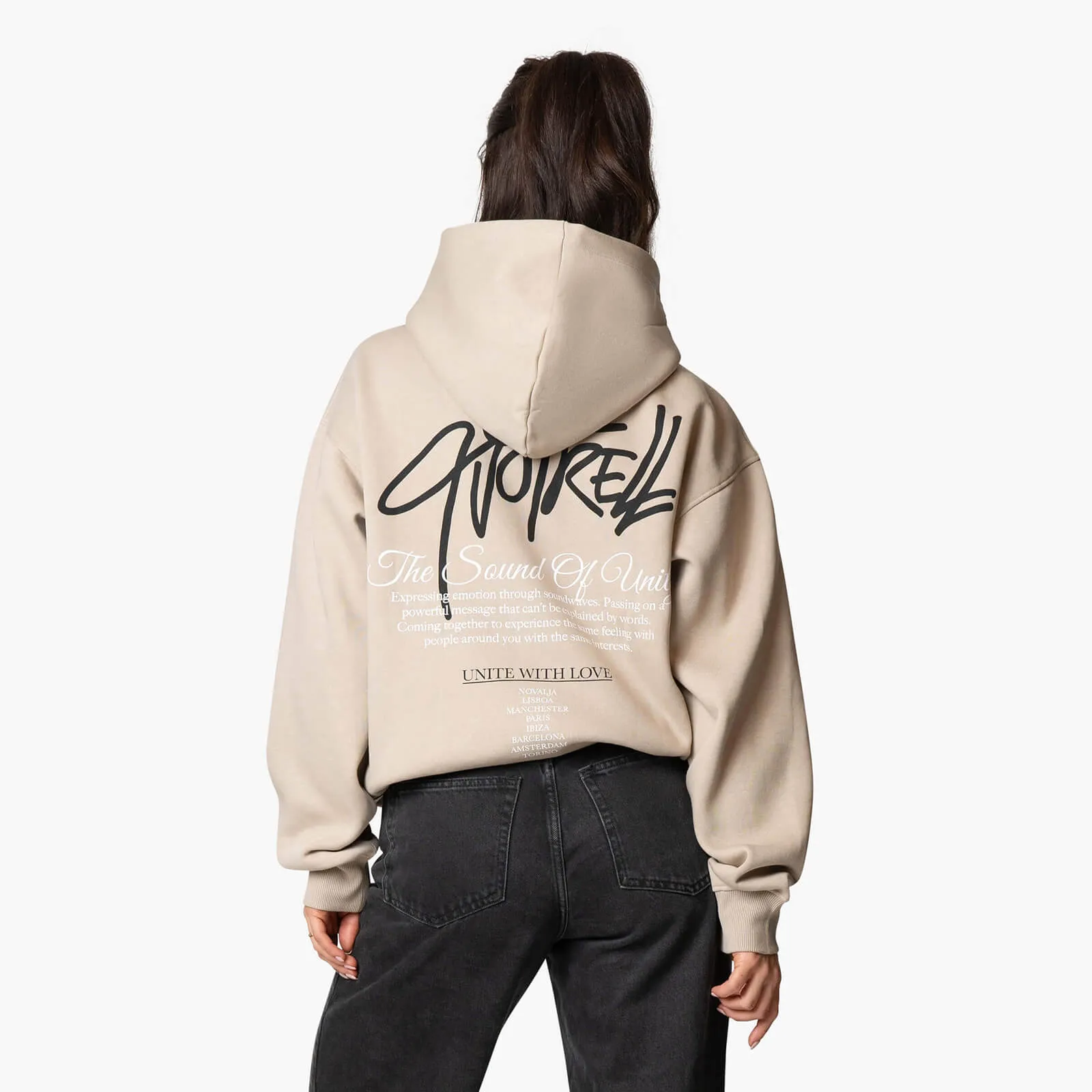 MONTEREY UNITY HOODIE | TAUPE/BLACK