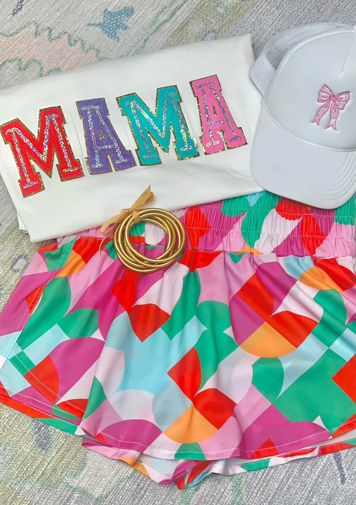 **MORE COLORS** Feelin Sporty Printed Smock Waist Skort