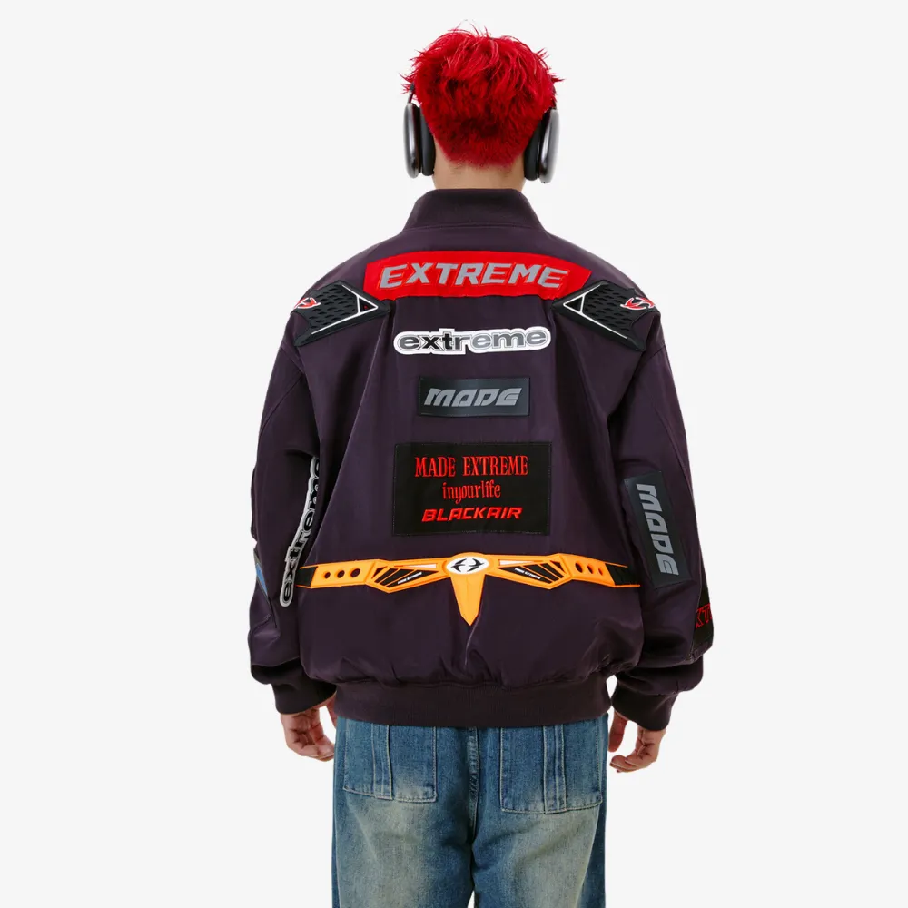 Motorcycle Style high street oxford cloth Jacket