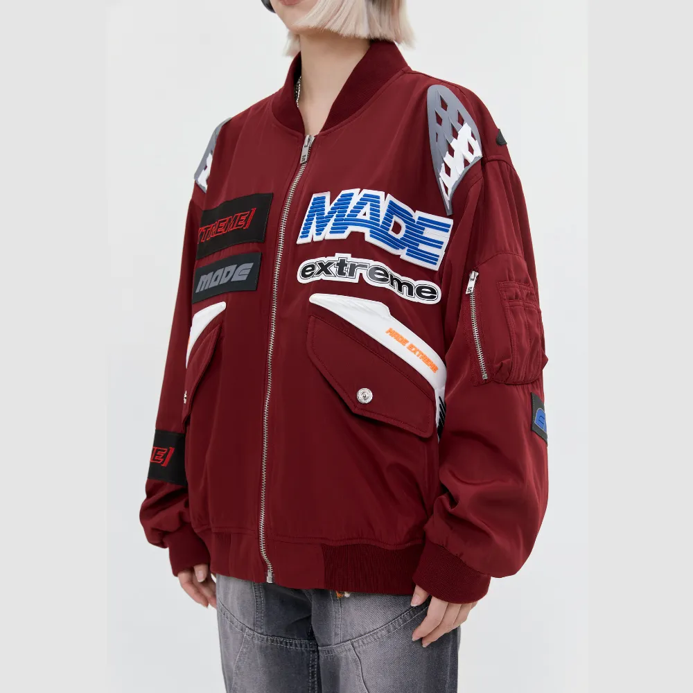 Motorcycle Style high street oxford cloth Jacket