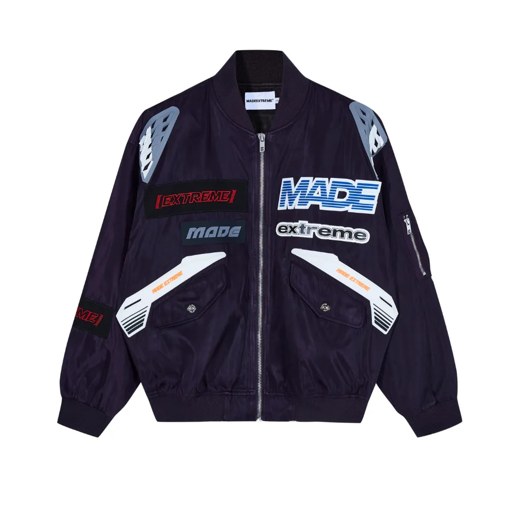 Motorcycle Style high street oxford cloth Jacket