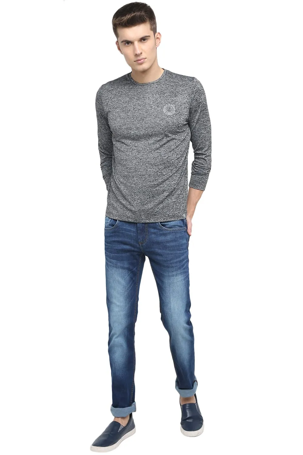 Muscle Fit Crew Neck T Shirt