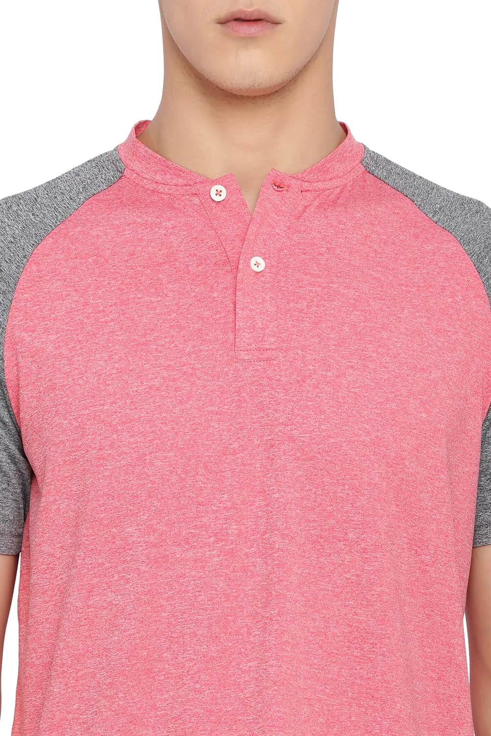 Muscle Fit Henley T Shirt