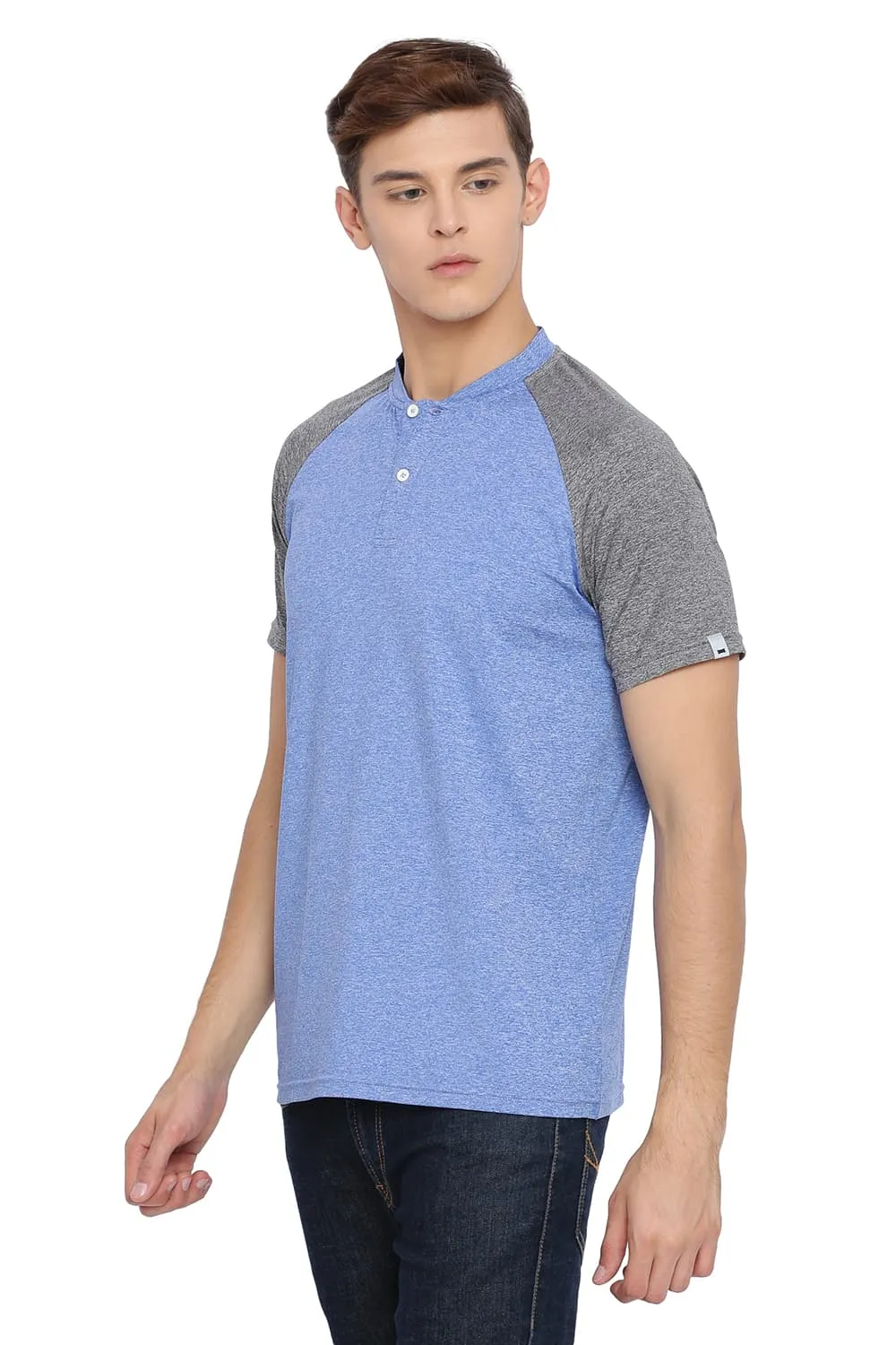 Muscle Fit Henley T Shirt