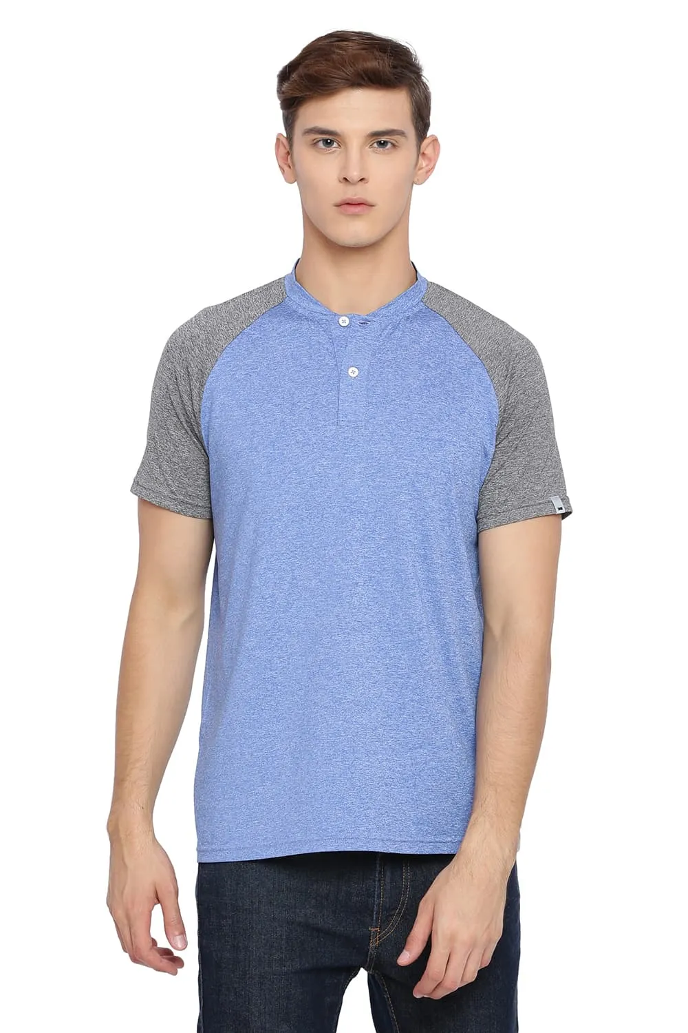 Muscle Fit Henley T Shirt