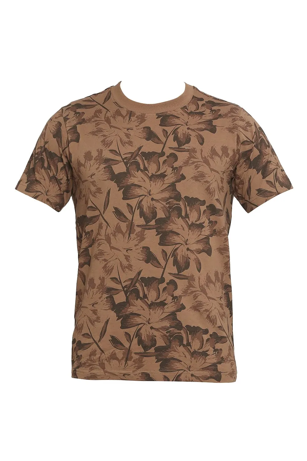 Muscle Fit Printed Crew T-shirt