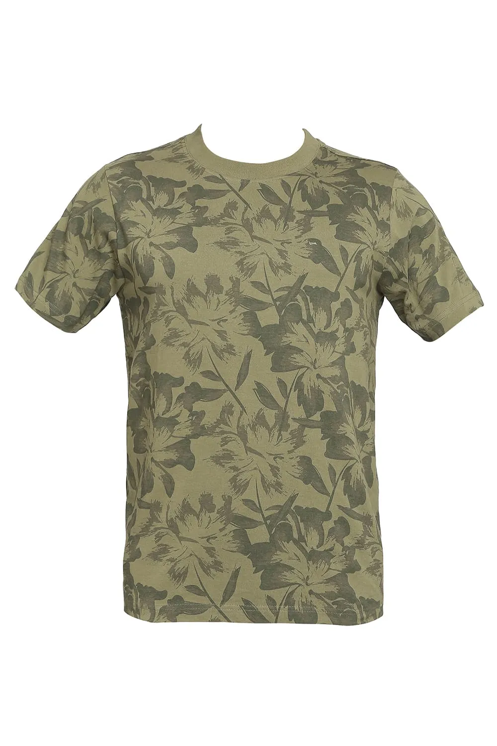 Muscle Fit Printed Crew T-shirt