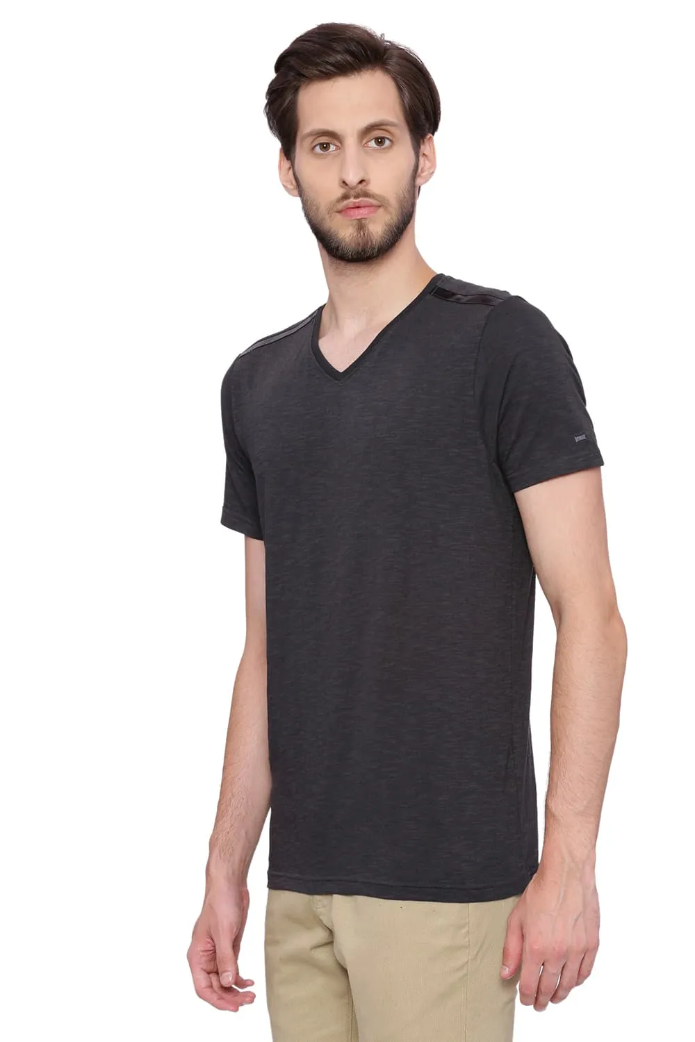 Muscle Fit V Neck T Shirt