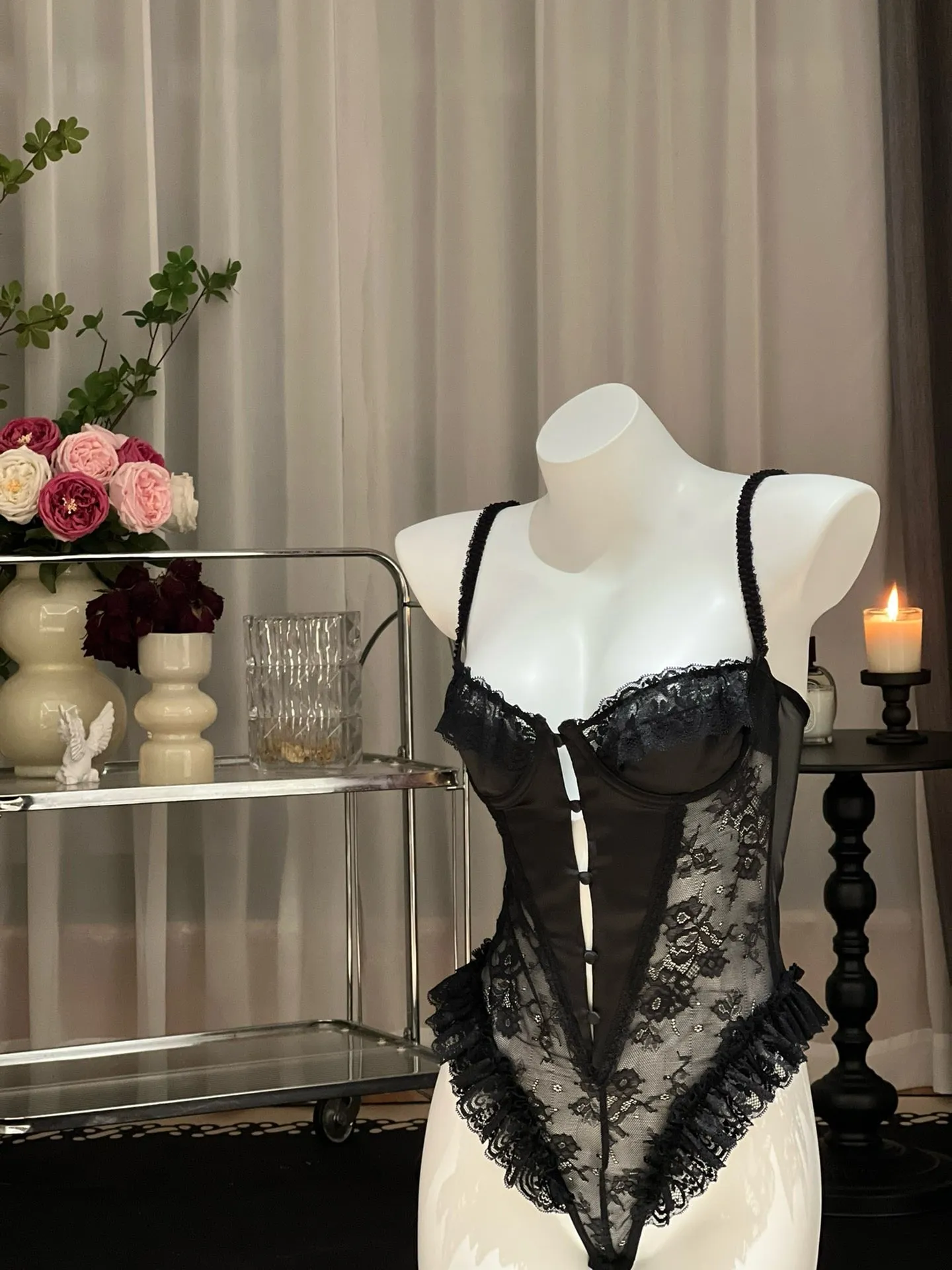 Mysterious Bunny Bodysuit Nightwear Lingerie