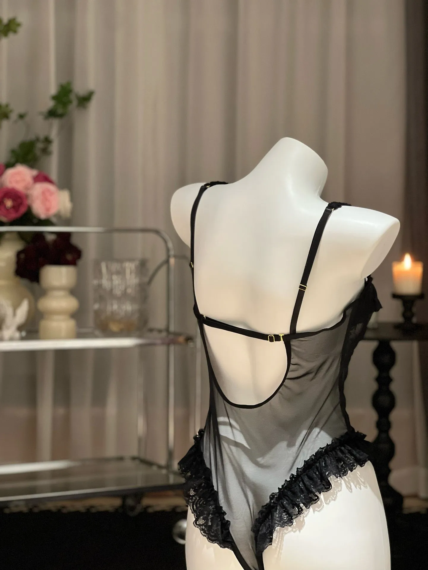 Mysterious Bunny Bodysuit Nightwear Lingerie