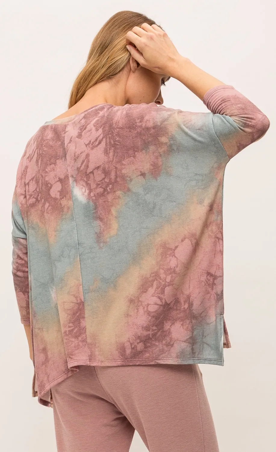 Mystree Vintage Burgundy Tie Dye Set