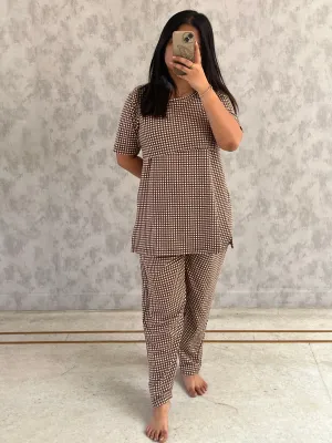 Nalini SoftCotton Maternity Top Pant Set