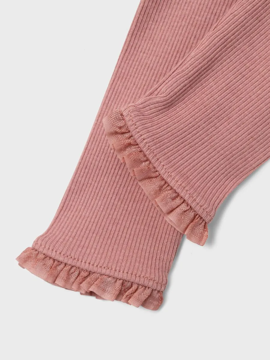 NAME IT | Baby Girl Rib Knit Leggings