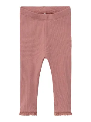 NAME IT | Baby Girl Rib Knit Leggings
