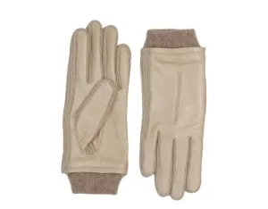 Nappa Leather Glove with Rib Knit - Soft Blush/Ash (M/L)
