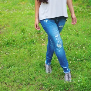 NATURE DENIM BY KANCAN NT3005M High Rise Skinny Jeans