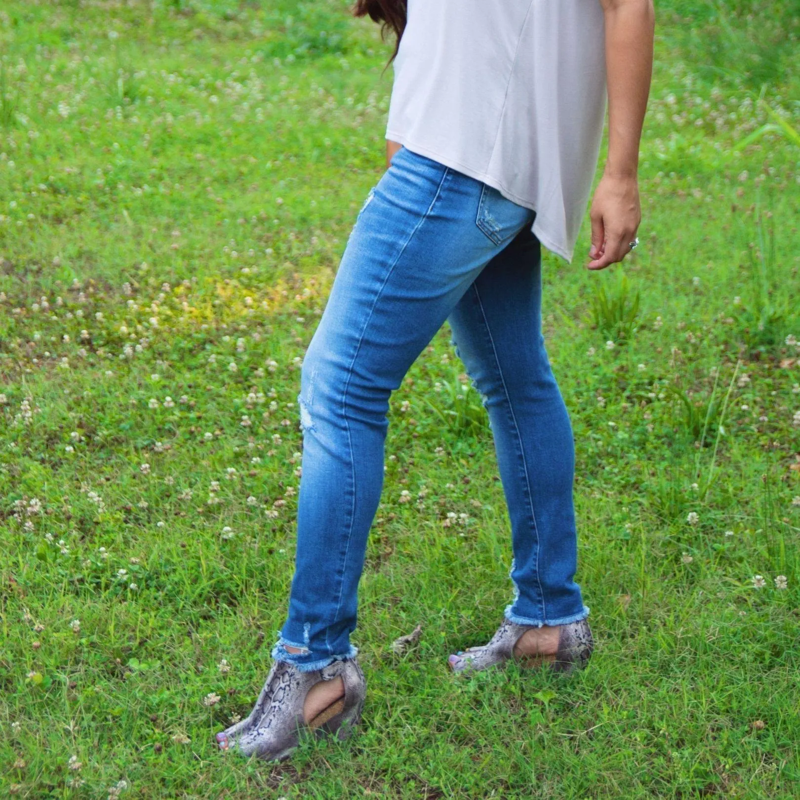 NATURE DENIM BY KANCAN NT3005M High Rise Skinny Jeans