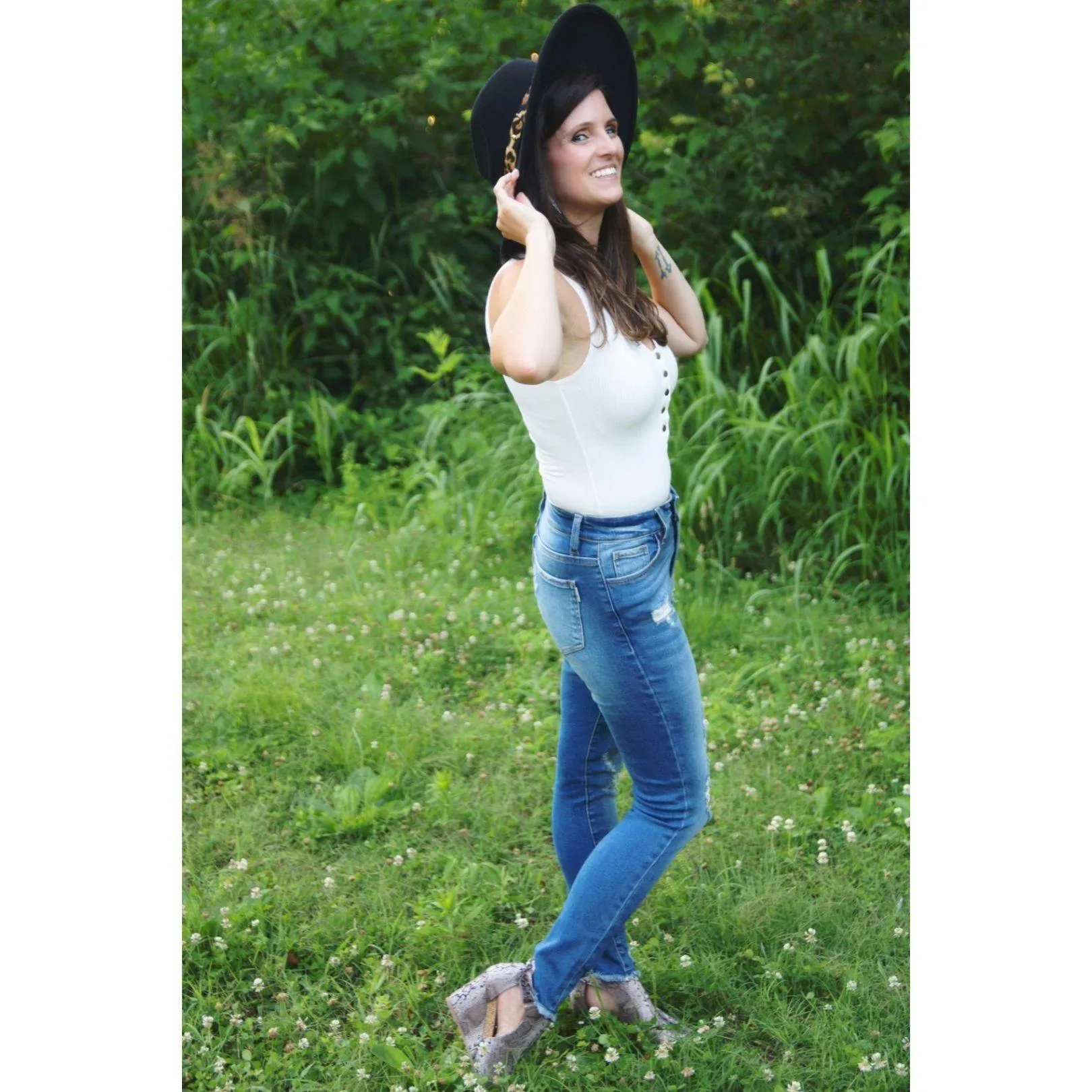 NATURE DENIM BY KANCAN NT3005M High Rise Skinny Jeans