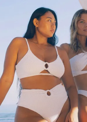 Nazaré Bikini Top | White