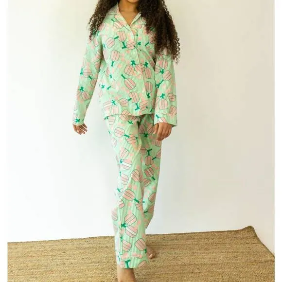 NEW 8 OAK LANE pickleball pajamas in green