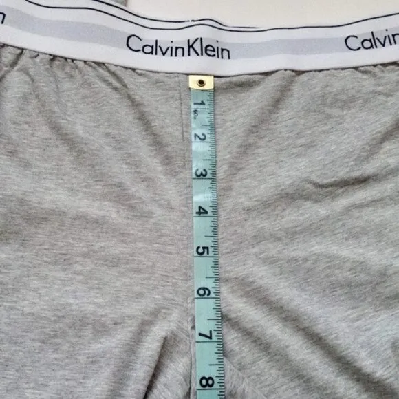 New Calvin Klein Modern Cotton Sleepwear Gray Grey Pants Women's Size Large