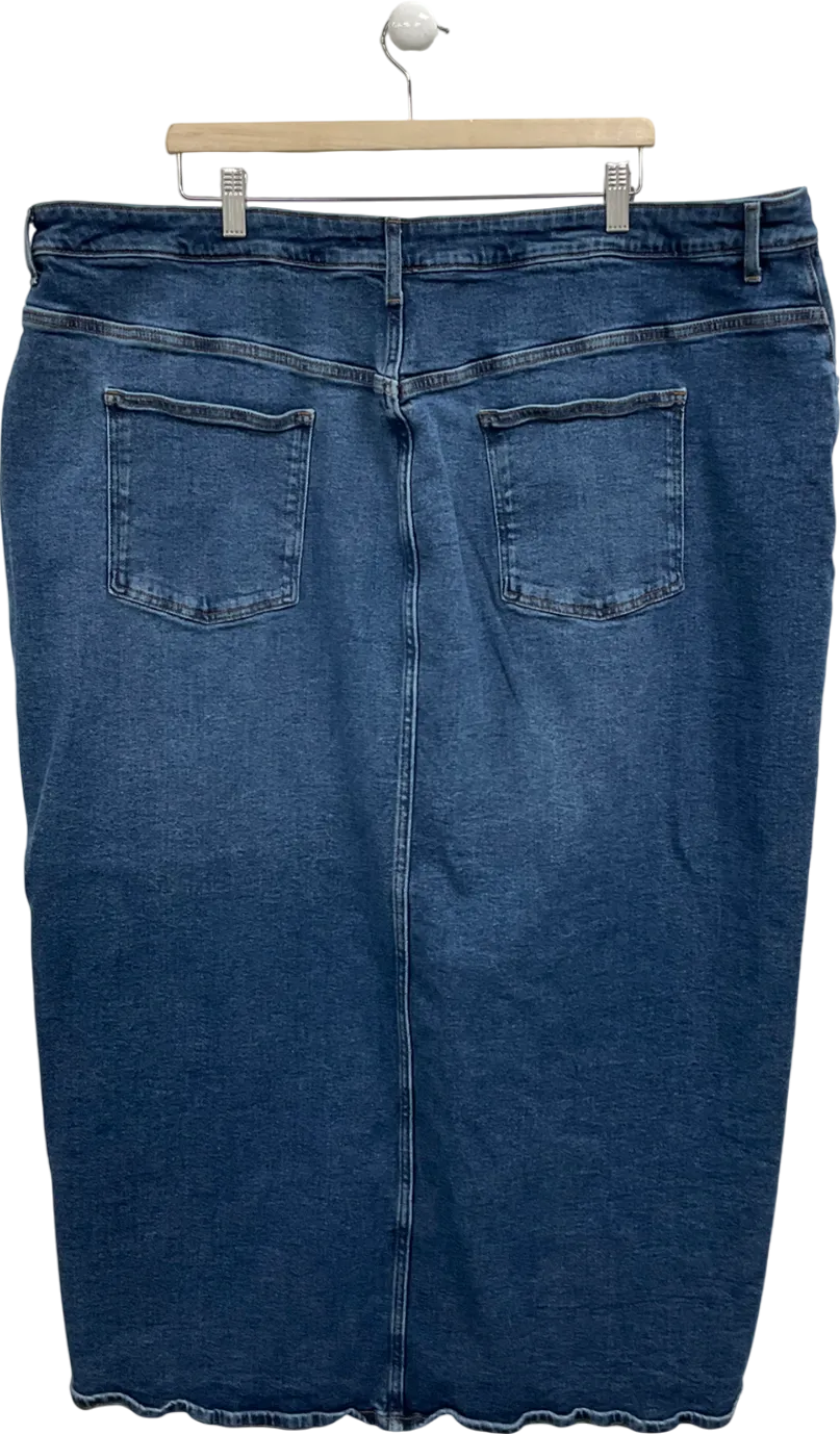 New Look Blue Plus Size Denim Maxi Skirt UK 28