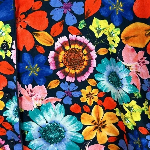 NEW SUSSAN Australian Brand Vibrant Floral Pajama Set Buttery Soft Luxury Sleep