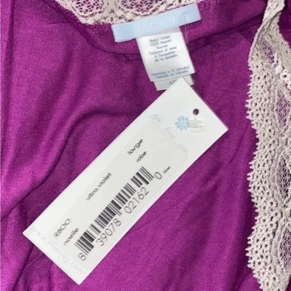 New  Women’s Eberjey Ultra Violet large Rope Sz Large