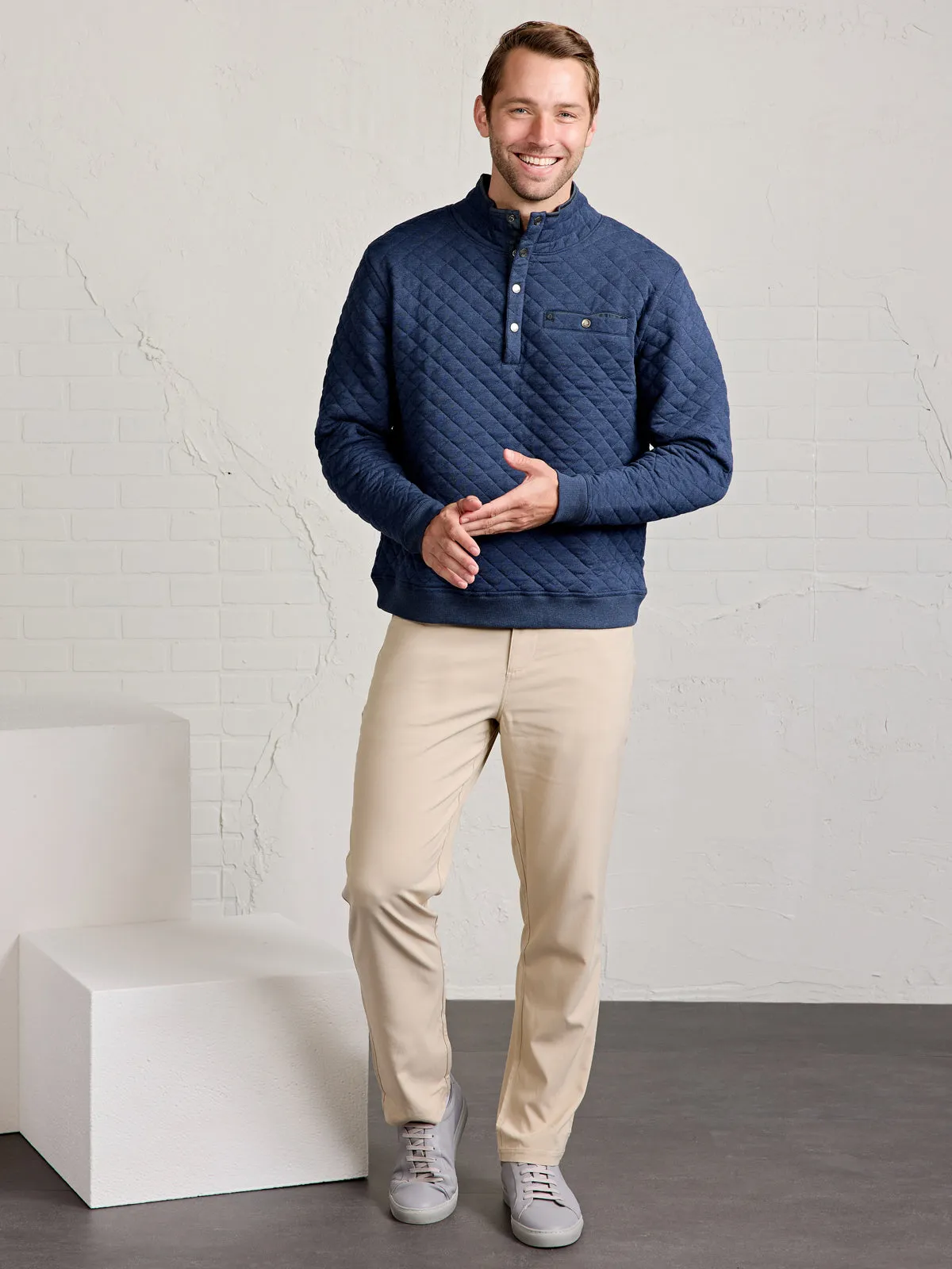 Newport Soft Quilt Pullover