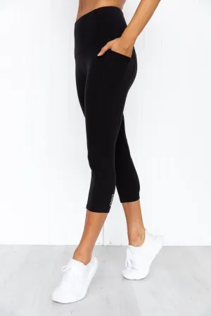 No Ride Booty 7/8 Tight - Black