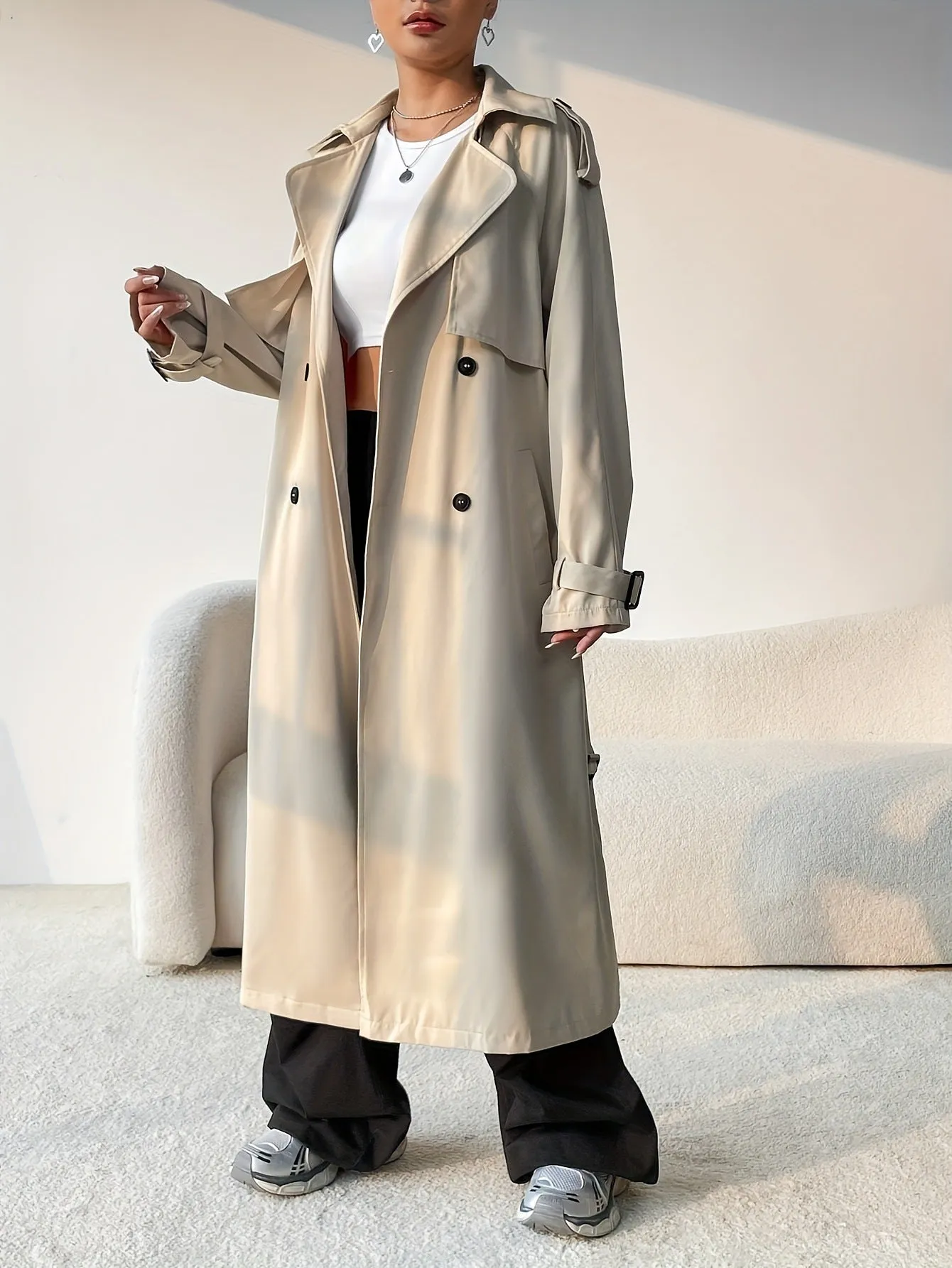 NOELE - Classic Belted Trench Coat
