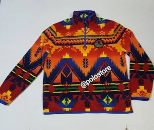 Nwt Polo Ralph Lauren Aztec SouthWestern Fleece Half zip Sweatshirt