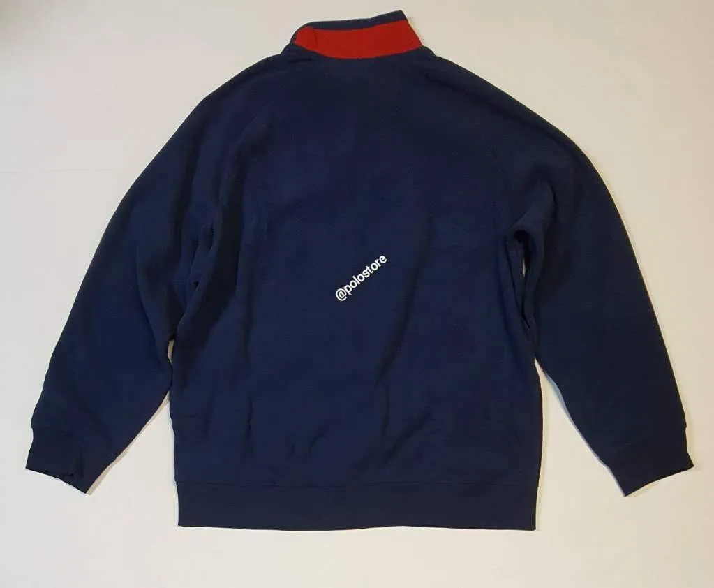 Nwt Polo Ralph Lauren Navy Blue Fleece 1967 K-Swiss Half Zip Sweatshirt