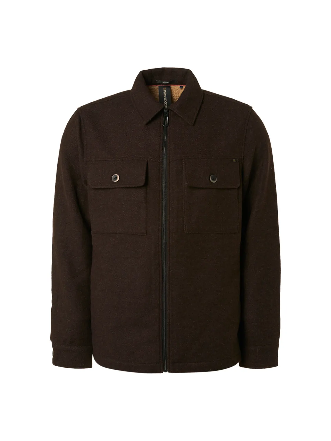 NXS TWEED ZIP OVERSHIRT