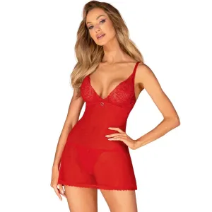 OBSESSIVE - CHILISA BABYDOLL & THONG XL/XXL