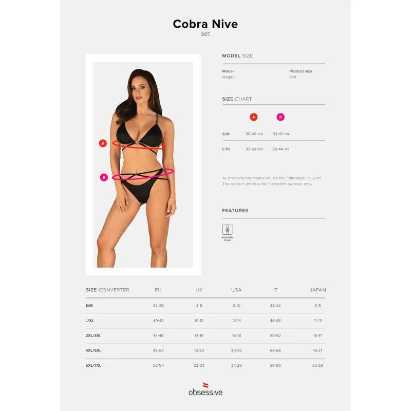 OBSESSIVE - COBRA NIVE SET DOS PIEZAS L/XL