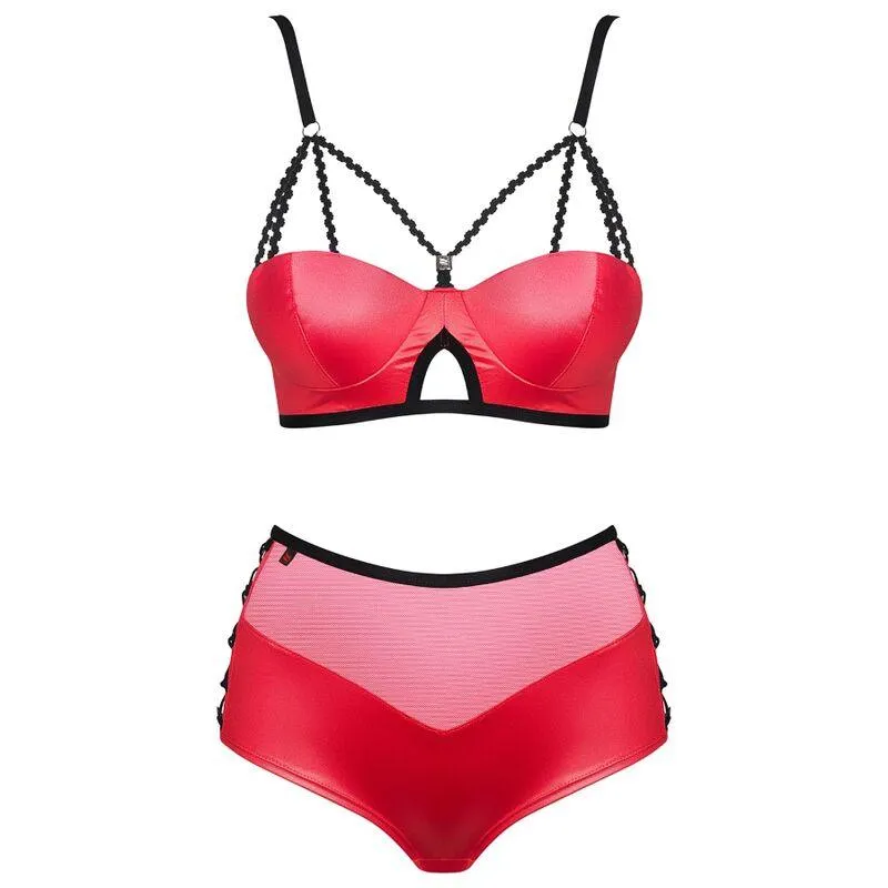 OBSESSIVE - LEATHERIA TWO PIECES SET L/XL