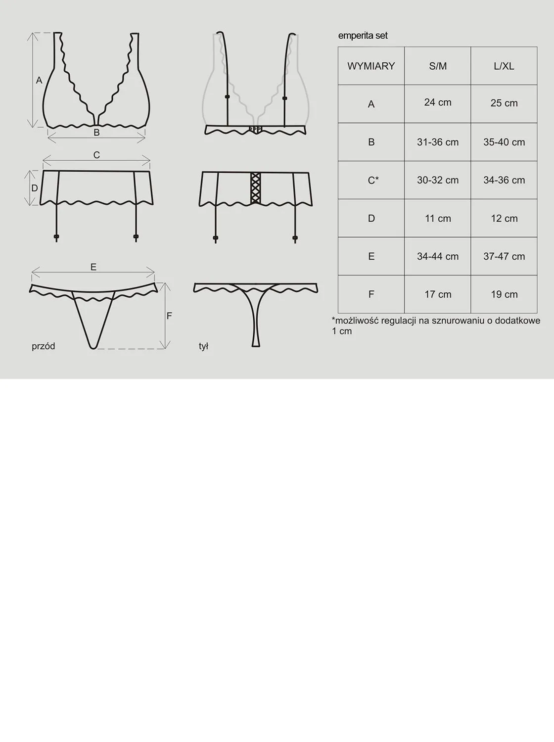 Obsessive Lingerie Emperita Set