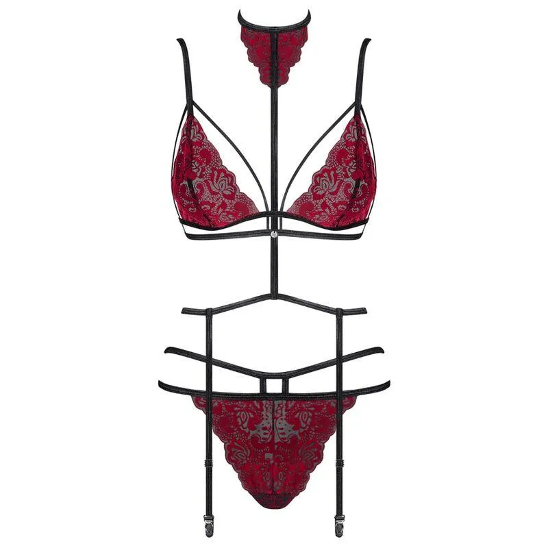 OBSESSIVE - SUGESTINA THREE PIECES SET L/XL